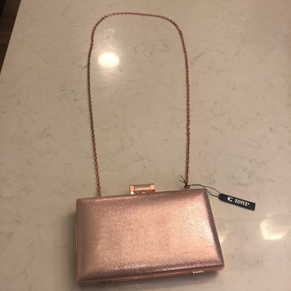 Rose gold clutch/bag - Picture 1 of 4